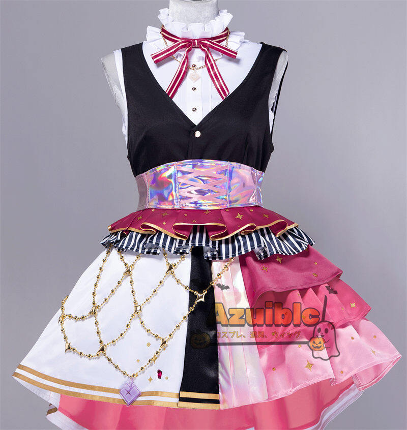 Azuiblc　プロジェクトセカイ 宵崎奏 コスプレ衣装　ワンピース　  MORE MORE JUMP よいさきかなで   25時、ナイトコードで　仮装　舞台服　演出服 - Azuiblc
