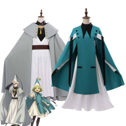 Azuiblc　とんがり帽子のアトリエ  ココ  キーフリー コスプレ衣装　魔法ケープ　帽子付　コスチューム