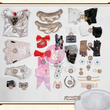 Azuiblc 崩壊 スターレイル トリビー トリアン トリノン 髪飾り3種類  コスプレ衣装 コスチュームセット パニエ付き 靴カバー付き   cosplay Azuiblc