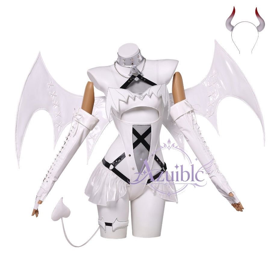 Azuiblc　勝利の女神：NIKKE ブラン Blanc 純白小悪魔Ver. コスプレ衣装｜コスチューム