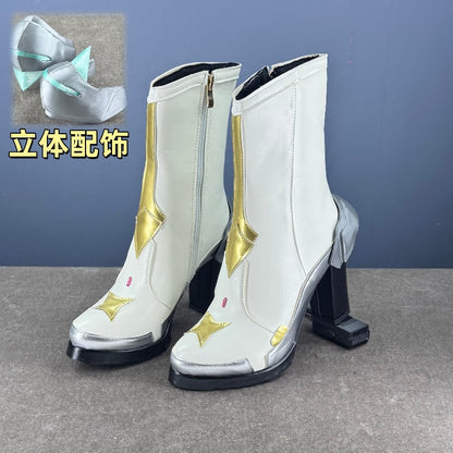 Azuiblc　鳴潮　エイメス　パンプス　シューズ　コスプレ道具　ロングブーツ　9cm　7cm　ブーツ　シューズ