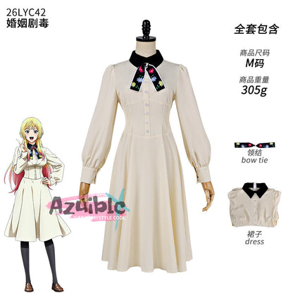 Azuiblc　マリッジトキシン 　城崎 メイ 　コスプレ衣装　イベント　ワンピース　ドレス　仮装　ハロウィン