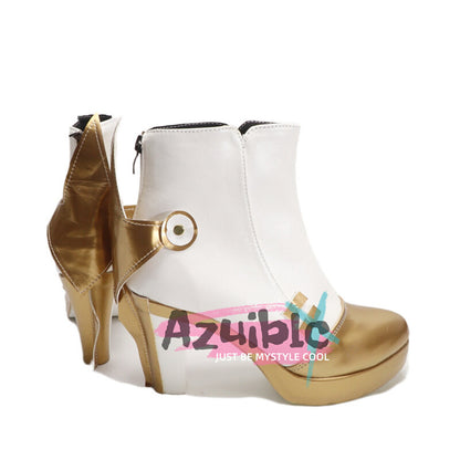 Azuiblc　原神　イネファ　シューズ　ブーツ　底6cm　9cm　12cm　コスプレ　 Ineffa　少女の家政ロボット　靴　ブンブンサンダーウェーブメカニカルドリーム　道具　アクセサリー - Azuiblc