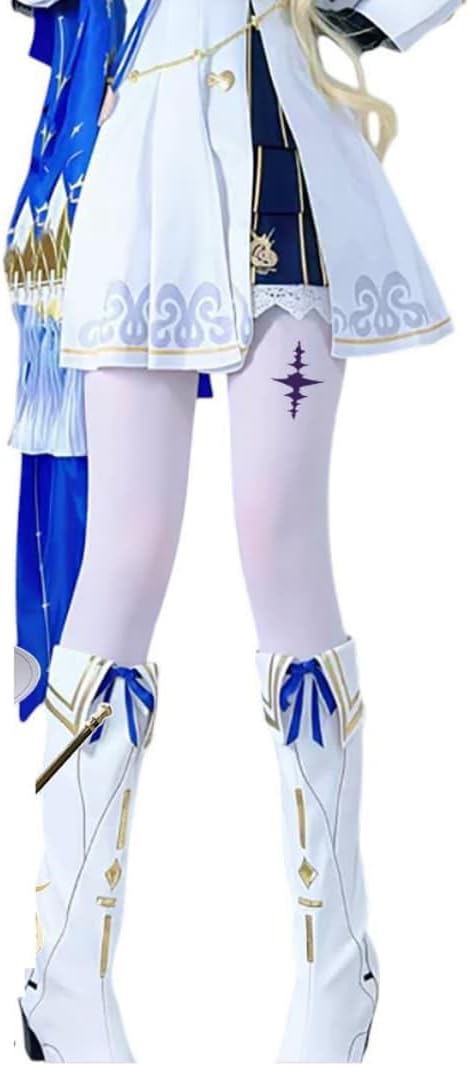 Azuiblc　原神　シグウィン パンティストッキング タイツ ストッキング 白 コスプレ小物 コスプレ グッズ 道具 小物 厚手 JK ロリータ 夏 アニメ 女の子 - Azuiblc