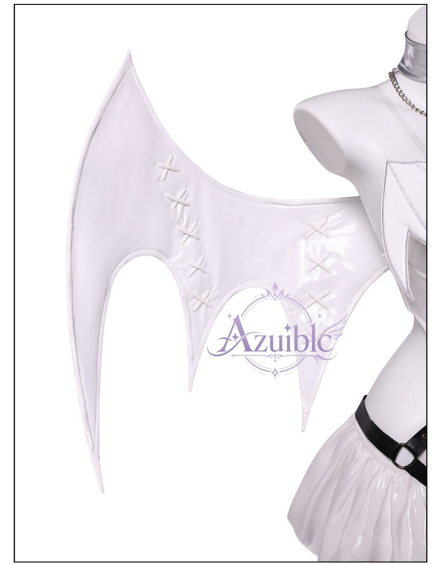 Azuiblc　勝利の女神：NIKKE ブラン Blanc 純白小悪魔Ver. コスプレ衣装｜コスチューム
