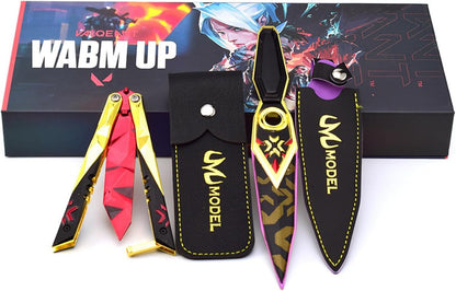 Azuiblc  ヴァロラント ミニチュア 　22cm 17cm ジェット セージ 合金 未開刃 レプリカ フィギュア ソード 剣 欧米風 西洋剣 ミニ武器 片手剣 工芸品 インテリア装備品 おみやげ - Azuiblc