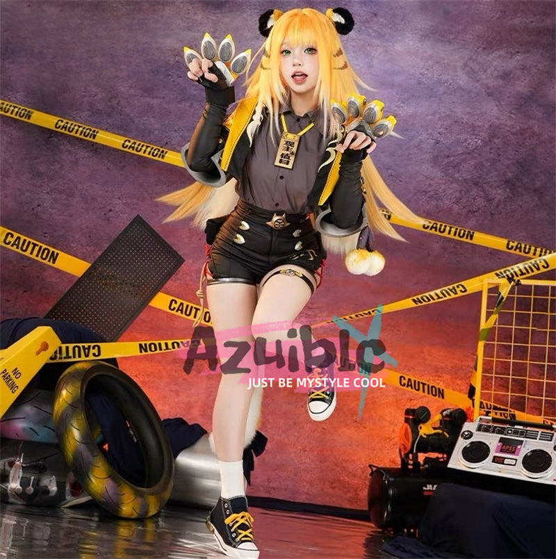 Azuiblc  ゼンレスゾーンゼロ  チー・フーフー 雲嶽山 コスプレ衣装　フーフー　可愛い　イベント　仮装　靴、爪別売り - Azuiblc