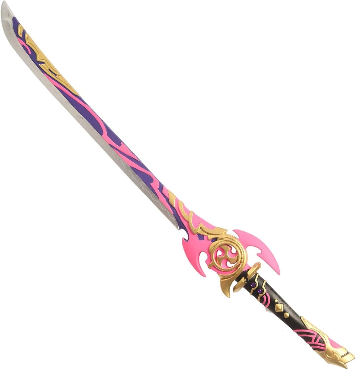Azuiblc 原神  静水流転の輝き 片手剣 フリーナ 水神 100CM 武器 PU製 剣 刀 武器 コスプレ道具 Cosplay 道具 コスプレグッズ コレクション グッズ コスプレ小物 cosplayAzd19 - Azuiblc