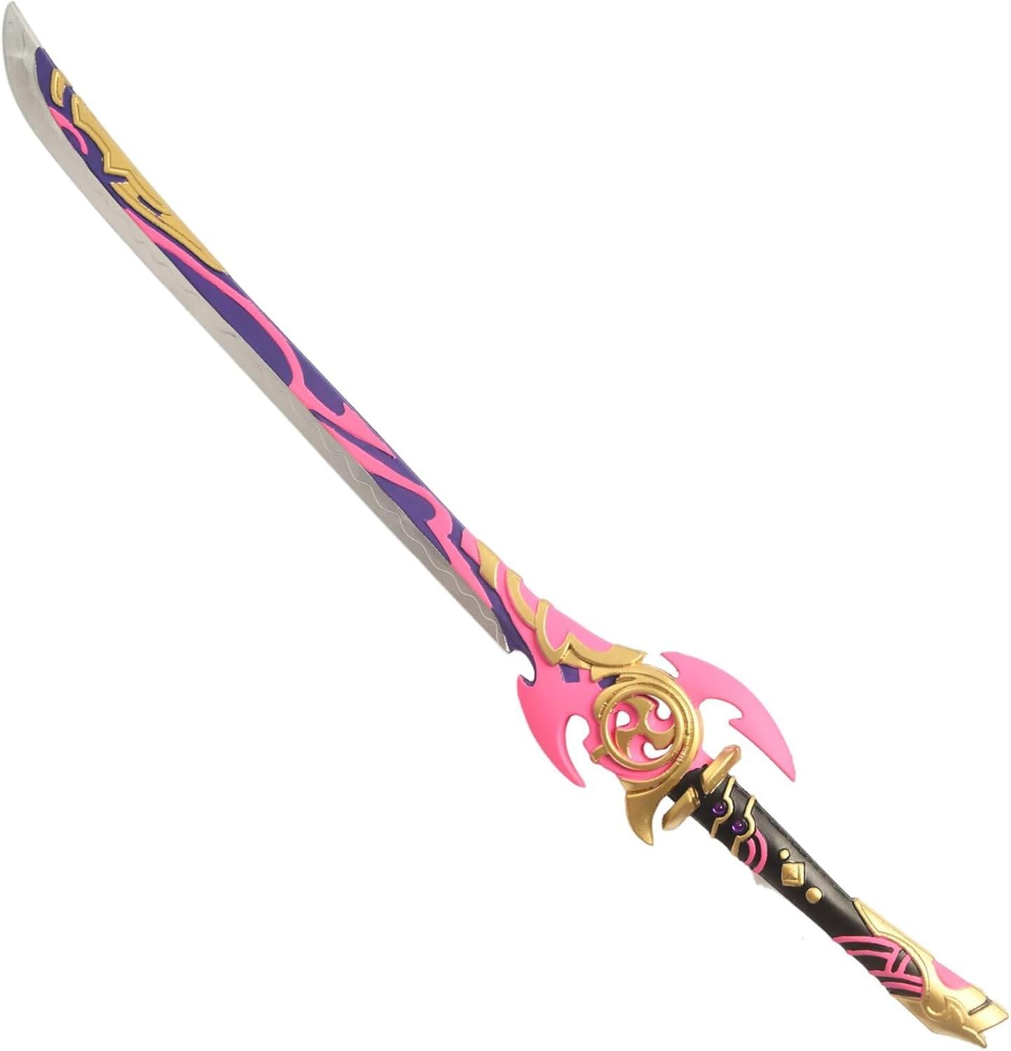 Azuiblc 原神 片手剣 霧切の廻光 神里綾華 刻晴 100CM 武器 PU製 剣 刀 武器 コスプレ道具 Cosplay 道具  コスプレ小物 - Azuiblc