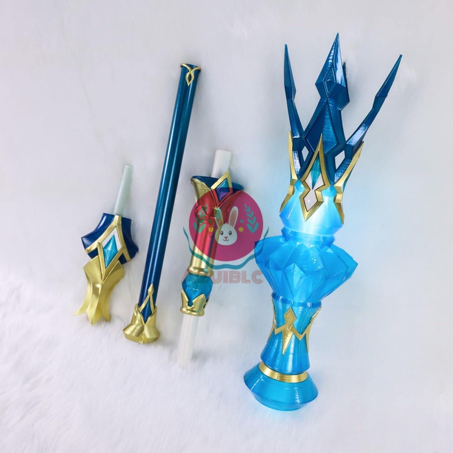 納品【Azuiblc】 崩壊  スターレイル ケリュドラ 光る 杖 3Dプリント 95cm PLA 発光 4つ割り ステッキ 武器 コスプレ道具Cosplay コレクション グッズ コスプレ小物 - Azuiblc