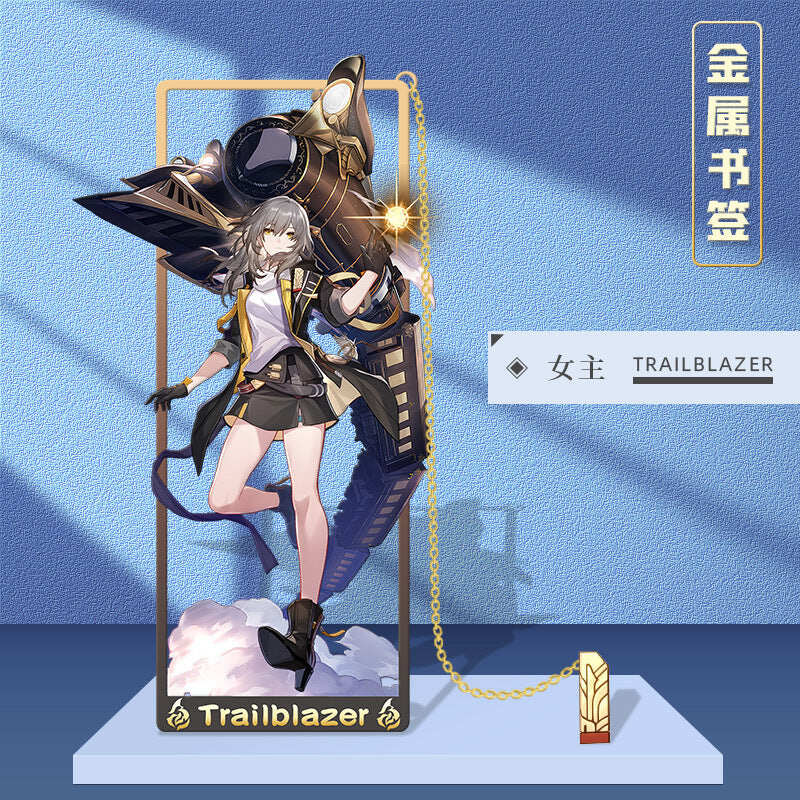 Azuiblc 崩壊スターレイル 　アナイクス　栞　9cm　キャストリス　ヒアンシー　サフェル　金属製　おもちゃ　萌えグッズ - Azuiblc