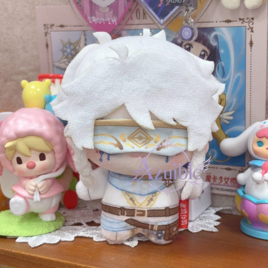 Azuiblc Identity V 第五人格 占い師 イライ・クラーク Eli Clark 10cm ぬいぐるみ｜ホワイトVer.・アイマスク付き