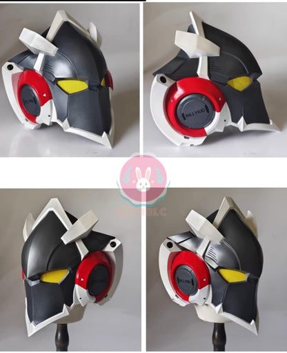 Azuiblc　ゼンゼロ ビリー 仮面コスプレ道具  電子スクリーンVer 8表情 スタンド付き 手作り マスク 高完成度 黒 お面 コスプレ 小道具 グッズ コスプレ小物 萌えグッズ - Azuiblc