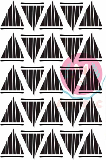 Azuiblc ゼンレスゾーンゼロ タトゥーシール 猫宮又奈 コスプレ 小物 ZZZ おでこ 額 三角形 黒 セット  ｜ゼンゼロ/ZZZ グッズ 人気 おしゃれ 飾り ファッション イベント Azt004 - Azuiblc