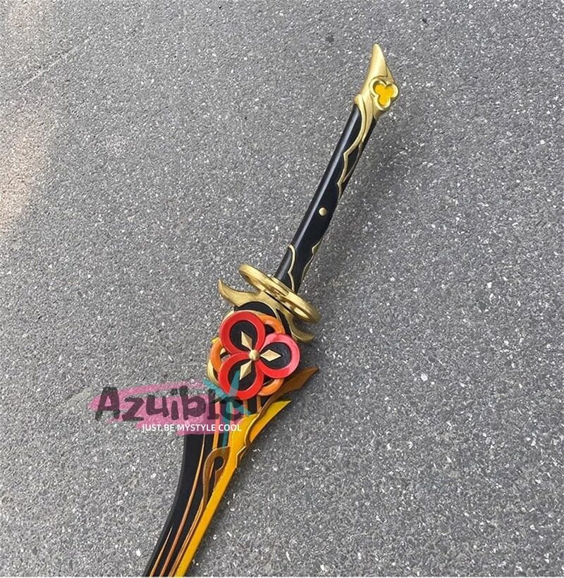 Azuiblc 原神  静水流転の輝き 片手剣 フリーナ 水神 100CM 武器 PU製 剣 刀 武器 コスプレ道具 Cosplay 道具 コスプレグッズ コレクション グッズ コスプレ小物 cosplayAzd19 - Azuiblc