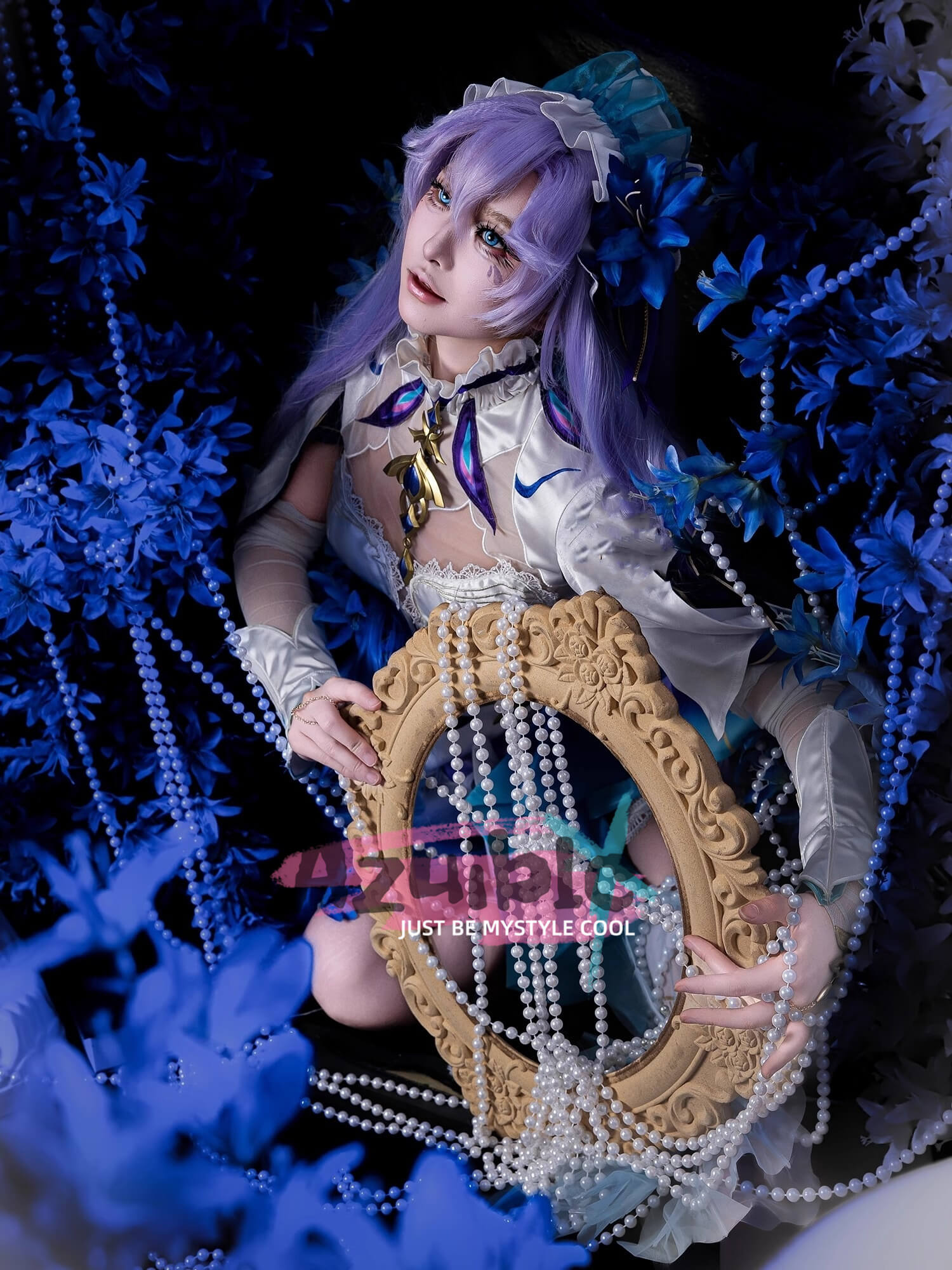Azuiblc 鳴潮 カンタレラ コスプレ衣装　3d樹脂アクセサリー　礼服　ワンピース　コスチュームAzf14 - Azuiblc
