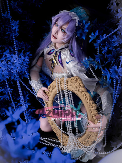 Azuiblc 鳴潮 カンタレラ コスプレ衣装　3d樹脂アクセサリー　礼服　ワンピース　コスチュームAzf14 - Azuiblc