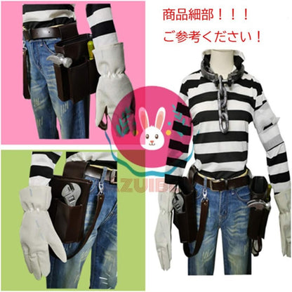 Azuiblc 第五人格 囚人の衣装 道具付き 便利コスセット バイパー コスチューム cosplay  衣装 変装 仮装 - Azuiblc
