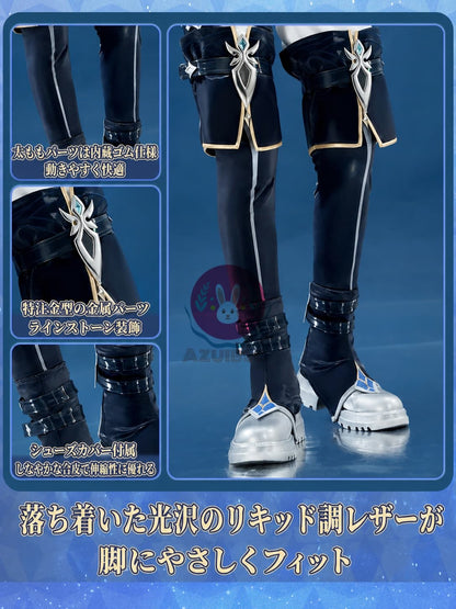 【Azuiblc】予約開始 原神 ローエン Lohen コスプレ コスプレ衣装 金属アクセサリー 可動式クロスボウ コスチュームセット cosplay 舞台 イベント