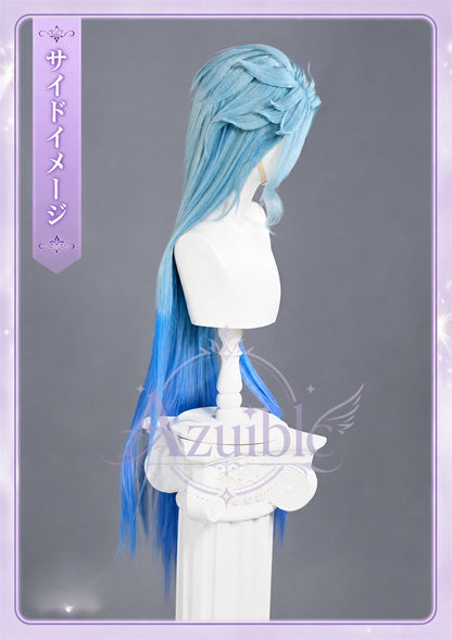 Azuiblc 原神 ドットーレ 博士 コスプレウィッグ 110cm 耐熱カツラ