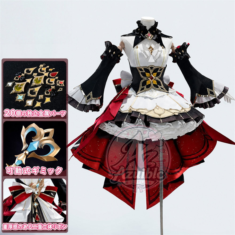 Azuiblc　原神　傀儡 サンドローネ / Sandrone 20点金属製パーツ付　初期衣装—クロックワークの淑女のワルツ　コスチューム　洋服風　イベント