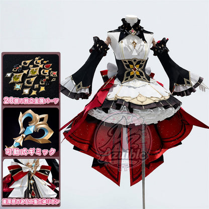 Azuiblc　原神　傀儡 サンドローネ / Sandrone 20点金属製パーツ付　初期衣装—クロックワークの淑女のワルツ　コスチューム　洋服風　イベント
