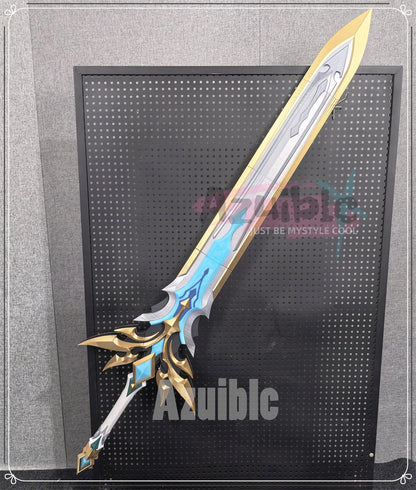 Azuiblc　原神　ファルカ 両手剣　狼の武勲詩　150cm  西風騎士団 モチーフ武器　PLA材質　レプリカ　武器モデル
