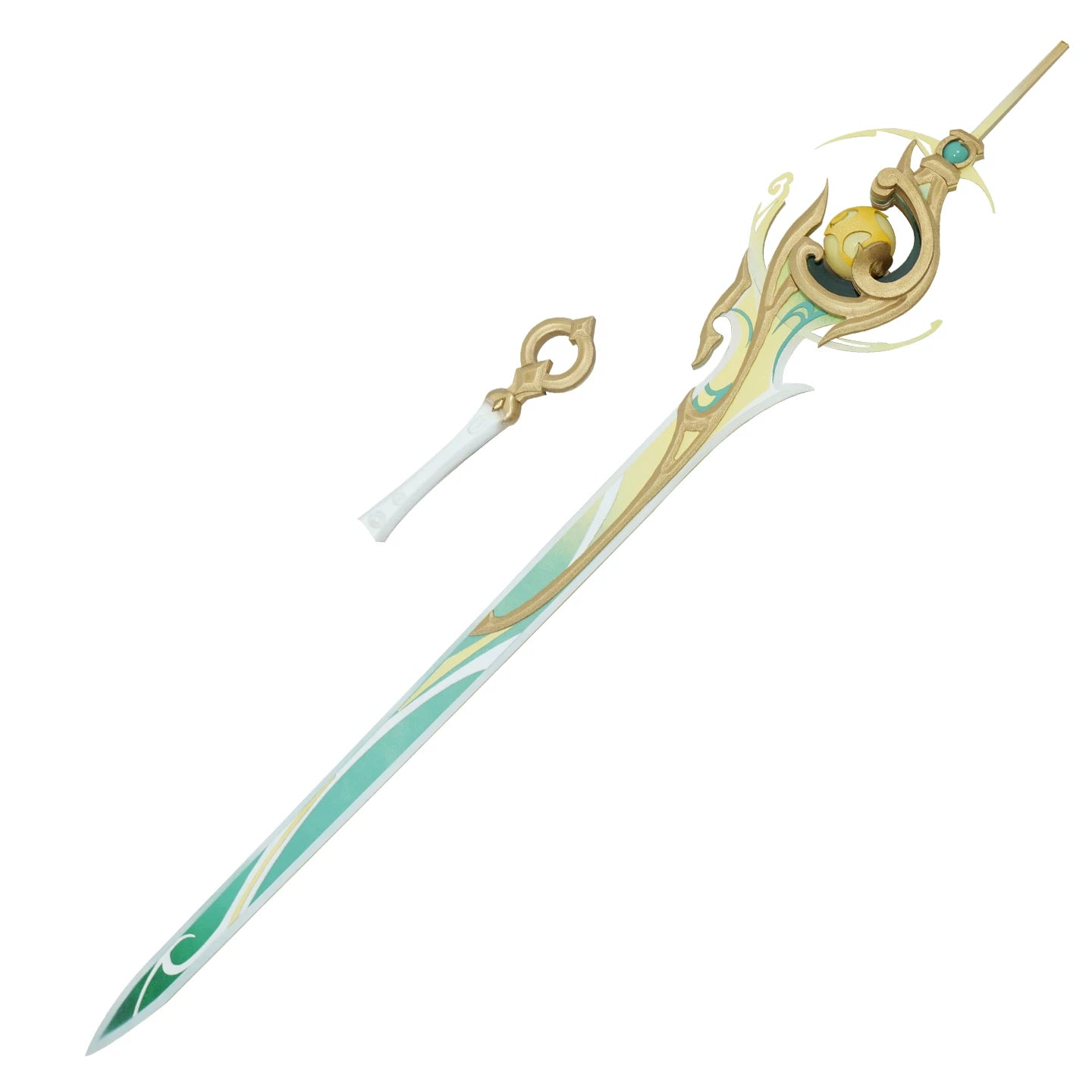 原神 三日月の含光 コスプレ道具 兹白 片手剣 118cm 木製レプリカ 295g