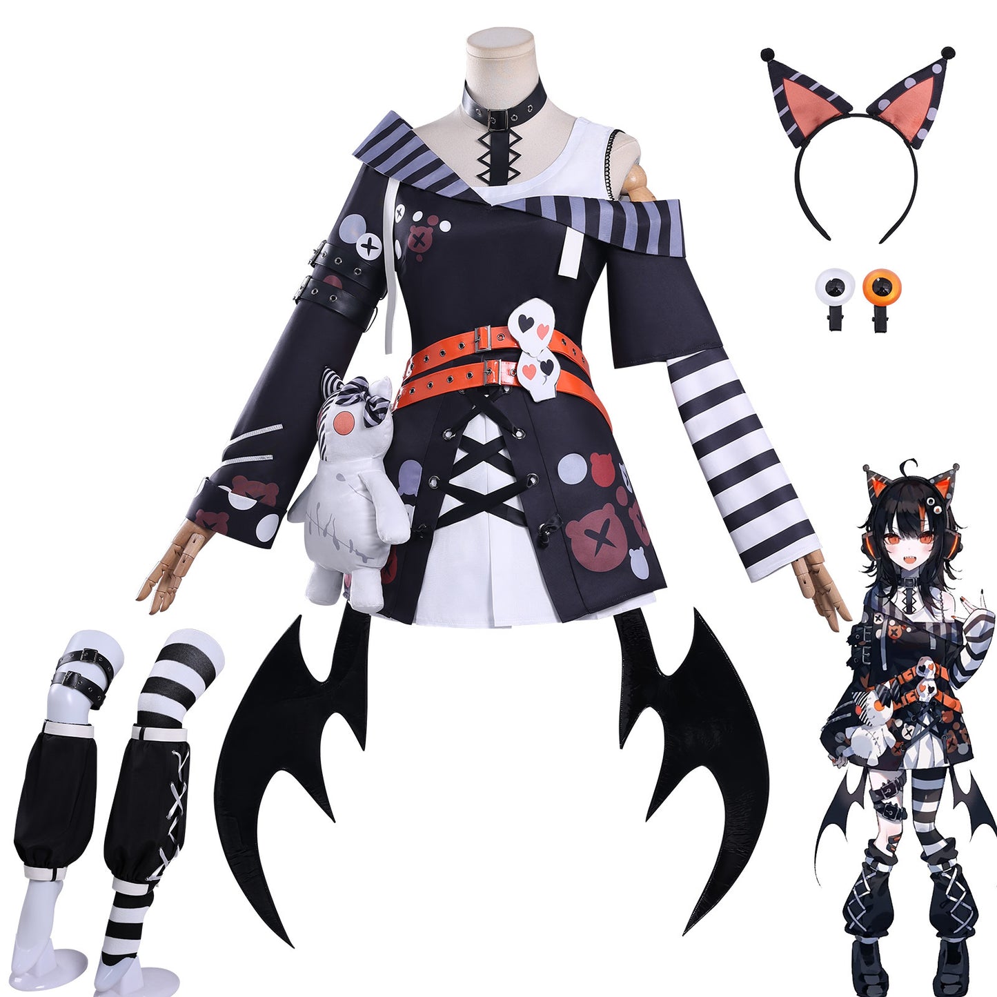 Azuiblc 魔法少女ノ魔女裁判  沢渡ココ コスプレ衣装  まのさば 舞台服　ドレス ワンピース