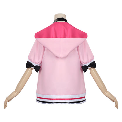 Azuiblc 超かぐや姫  駒沢乃依 　コスプレ衣装 セーラー服　ピンク色　ブラックオニキス  コスチューム　プロゲーマーチーム