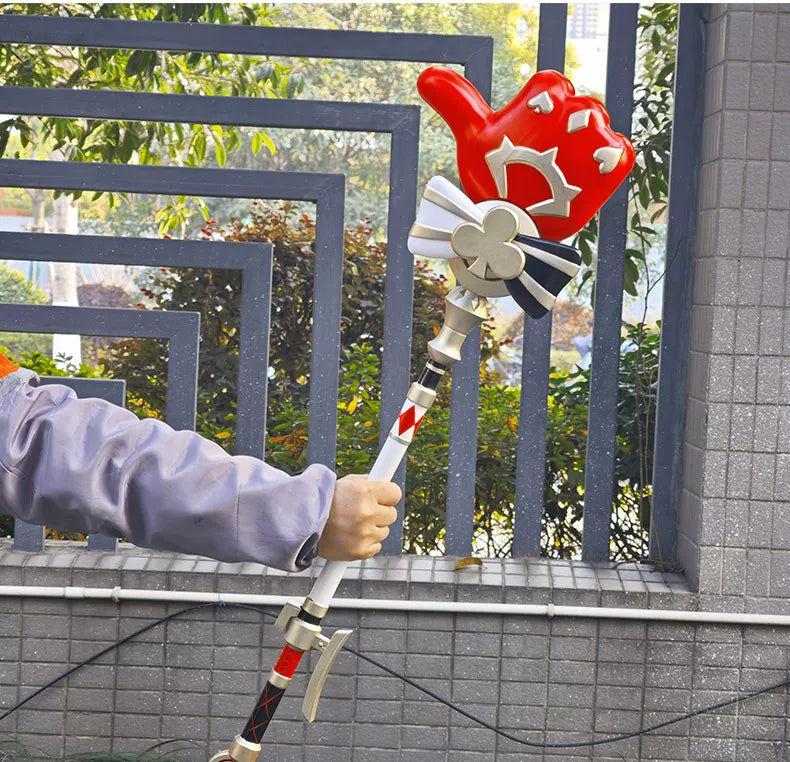 Azuiblc　崩壊スターレイル　火花　コスプレ道具　PU樹脂製　 じゃんけん　武器モデル　モチーフ武器　100cm