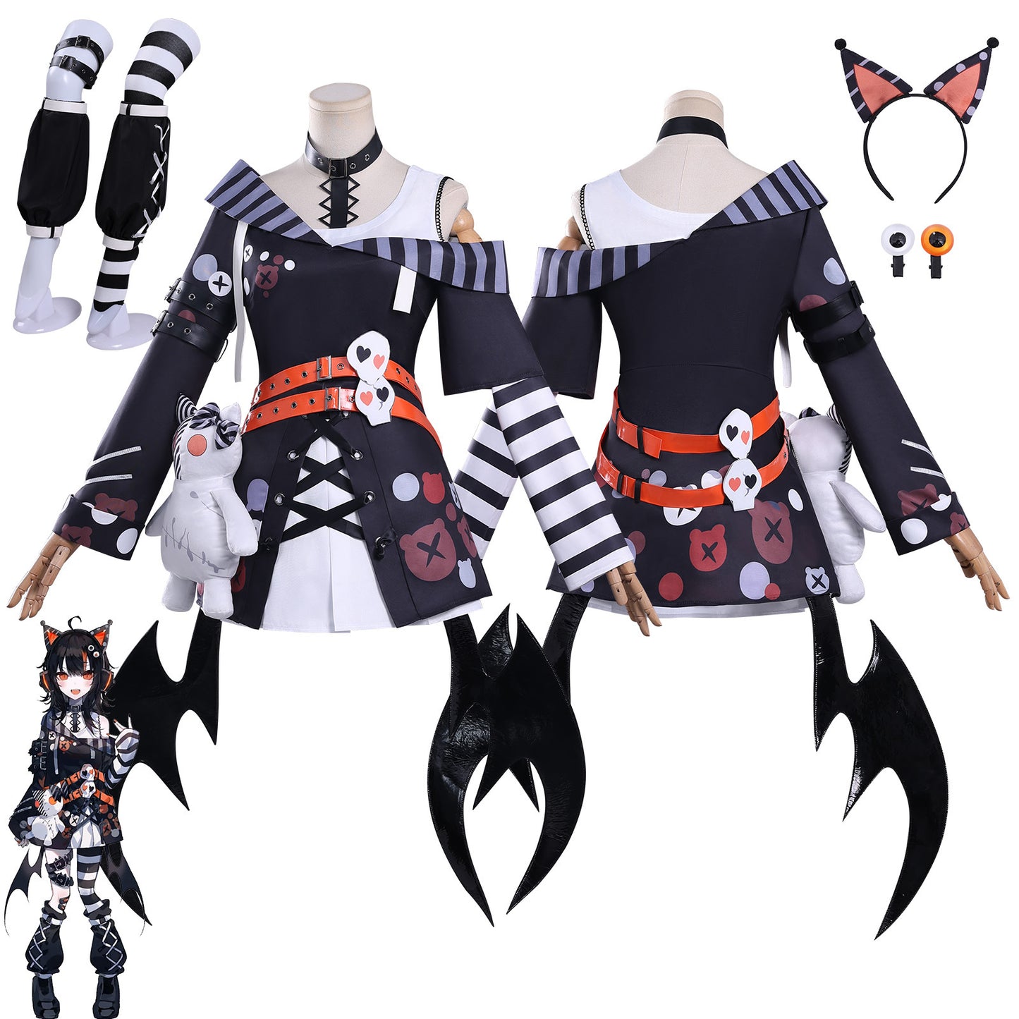 Azuiblc 魔法少女ノ魔女裁判  沢渡ココ コスプレ衣装  まのさば 舞台服　ドレス ワンピース