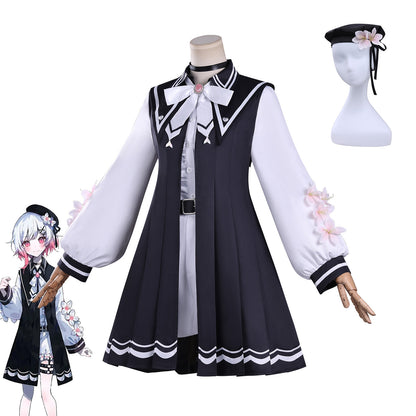 Azuiblc 魔法少女ノ魔女裁判 桜羽 エマ  コスプレ衣装 まのさば 舞台服 ドレス ワンピース