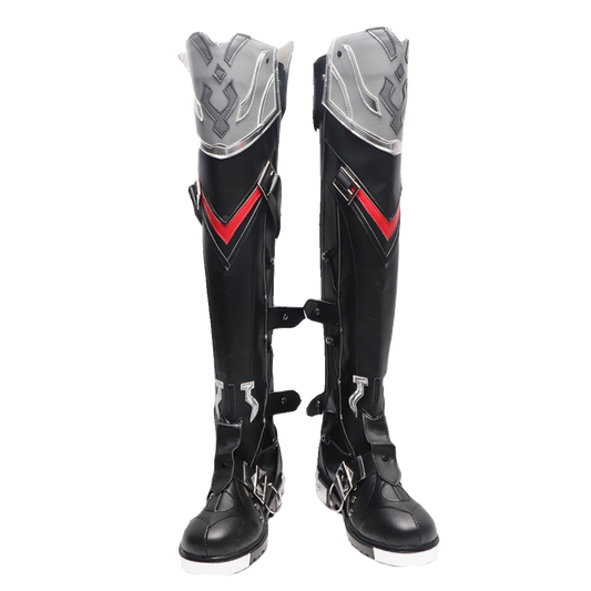 Azuiblc　原神 リオセスリ ロングブーツ　コスプレ道具　シューズ　靴