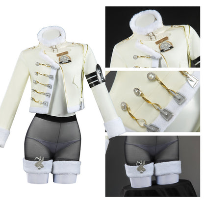 Azuiblc　勝利の女神：NIKKE    ブラン  ホワイトラビット  コスプレ衣装　ニケ　仮装　NIKKE   　コスチューム