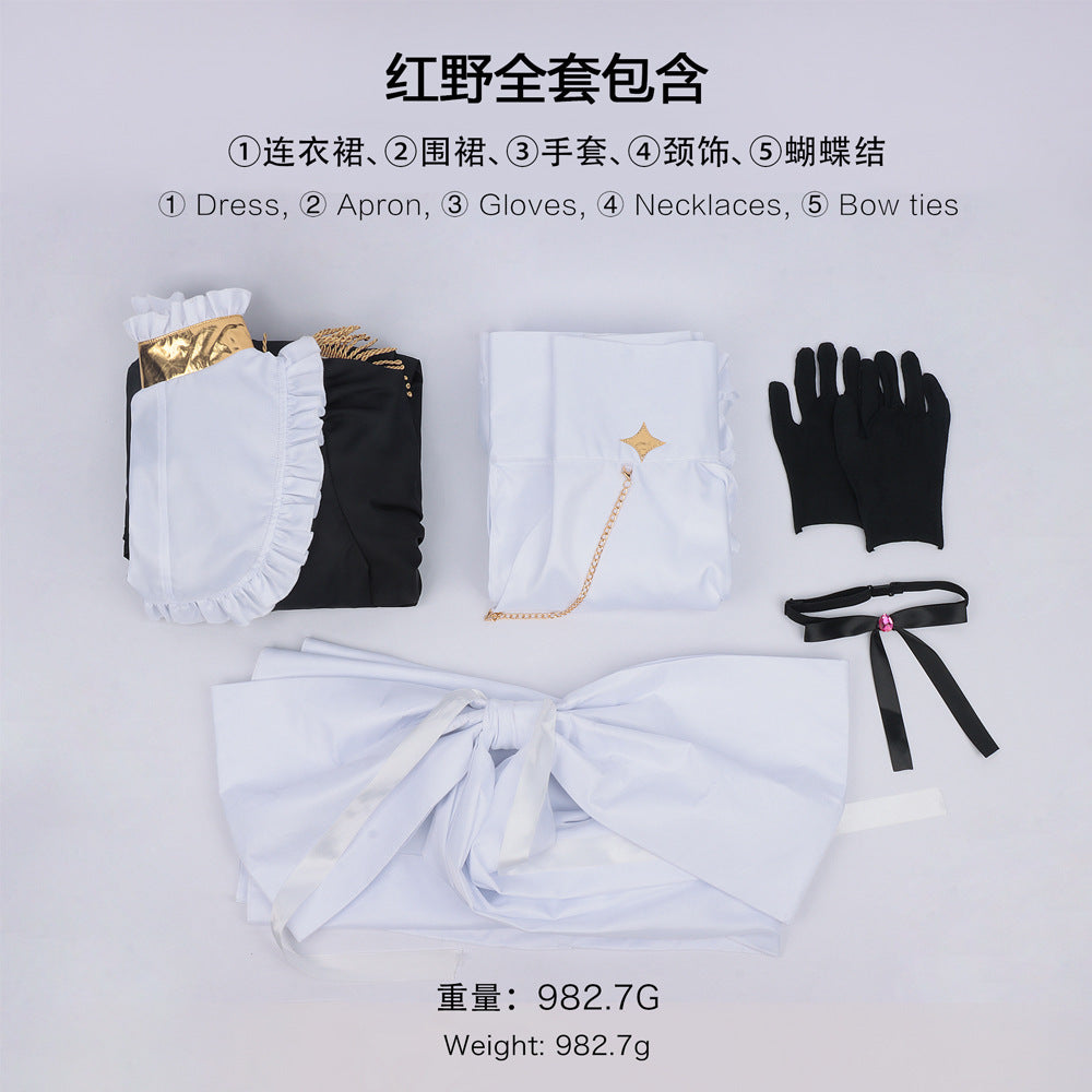 納品　Azuiblc 死亡遊戯で飯を食う 幽鬼 青井  黒糖 桃乃 紅野 メイド服  死亡遊戯 コスチューム　イベント　コスプレ バニーガール