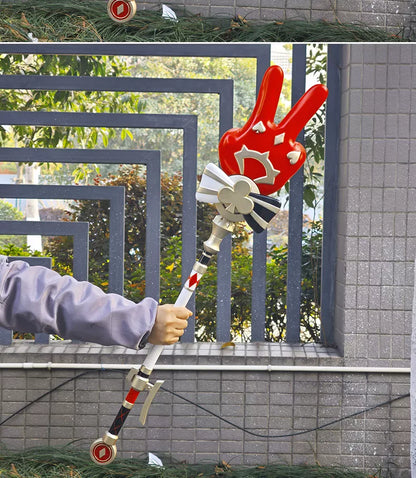 Azuiblc　崩壊スターレイル　火花　コスプレ道具　PU樹脂製　 じゃんけん　武器モデル　モチーフ武器　100cm