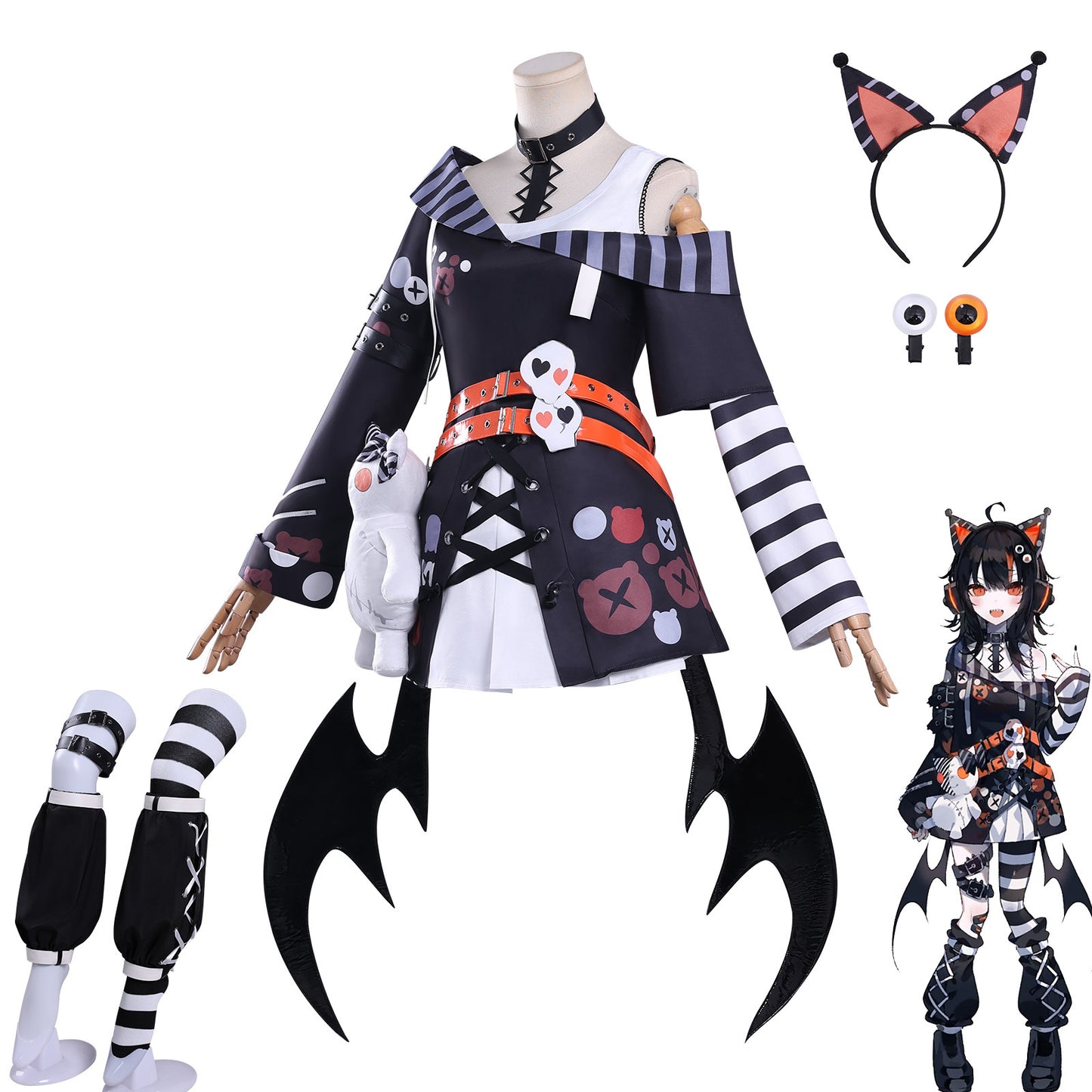 Azuiblc 魔法少女ノ魔女裁判  沢渡ココ コスプレ衣装  まのさば 舞台服　ドレス ワンピース