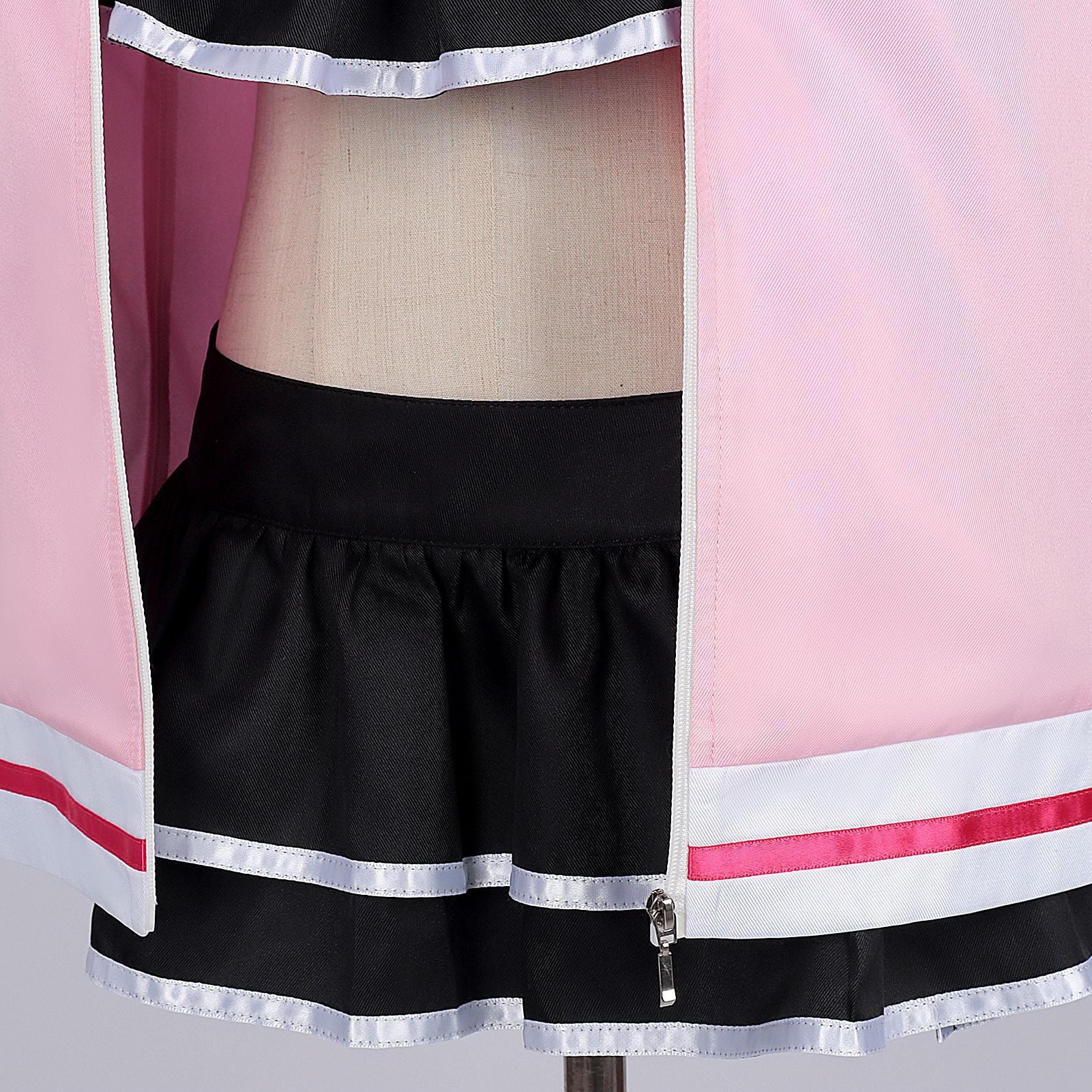 超かぐや姫！ 駒沢乃依 ピンクセーラー服 コスプレ衣装 ブラック