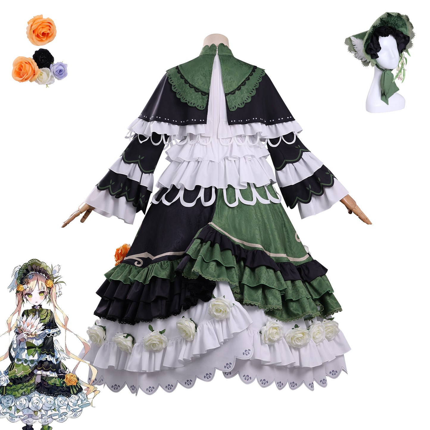 Azuiblc 魔法少女ノ魔女裁判 　遠野 ハンナ コスプレ衣装 ドレス まのさば　洋服風　 コスチューム