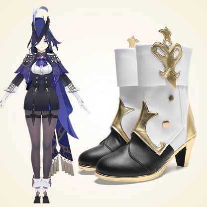 原神 クロリンデ コスプレブーツ 本格派靴 シューズ げんしん Clorinde