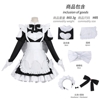 納品　Azuiblc 死亡遊戯で飯を食う 幽鬼 青井  黒糖 桃乃 紅野 メイド服  死亡遊戯 コスチューム　イベント　コスプレ バニーガール