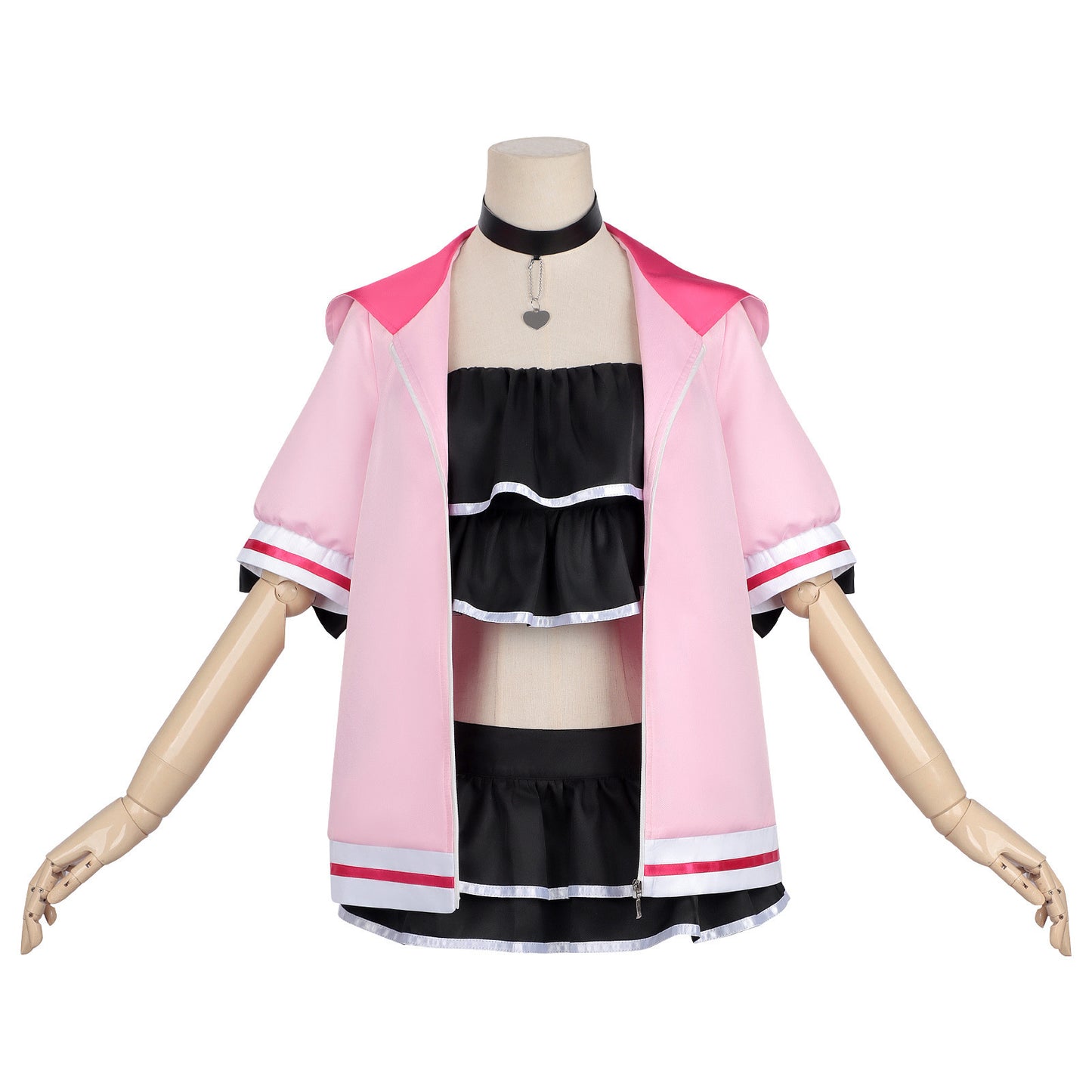 Azuiblc 超かぐや姫  駒沢乃依 　コスプレ衣装 セーラー服　ピンク色　ブラックオニキス  コスチューム　プロゲーマーチーム