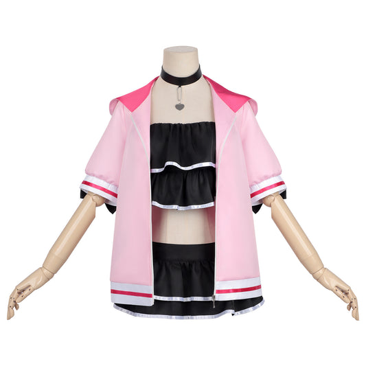 Azuiblc 超かぐや姫  駒沢乃依 　コスプレ衣装 セーラー服　ピンク色　ブラックオニキス  コスチューム　プロゲーマーチーム