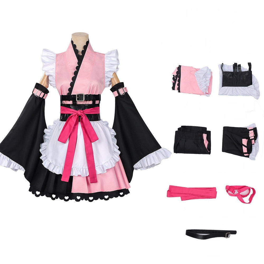 【Azuiblc】超かぐや姫！ 駒沢乃依 コスプレ ドレスフルセット | 松岡禎丞 女装男子 イベント仮装 - Azuiblc