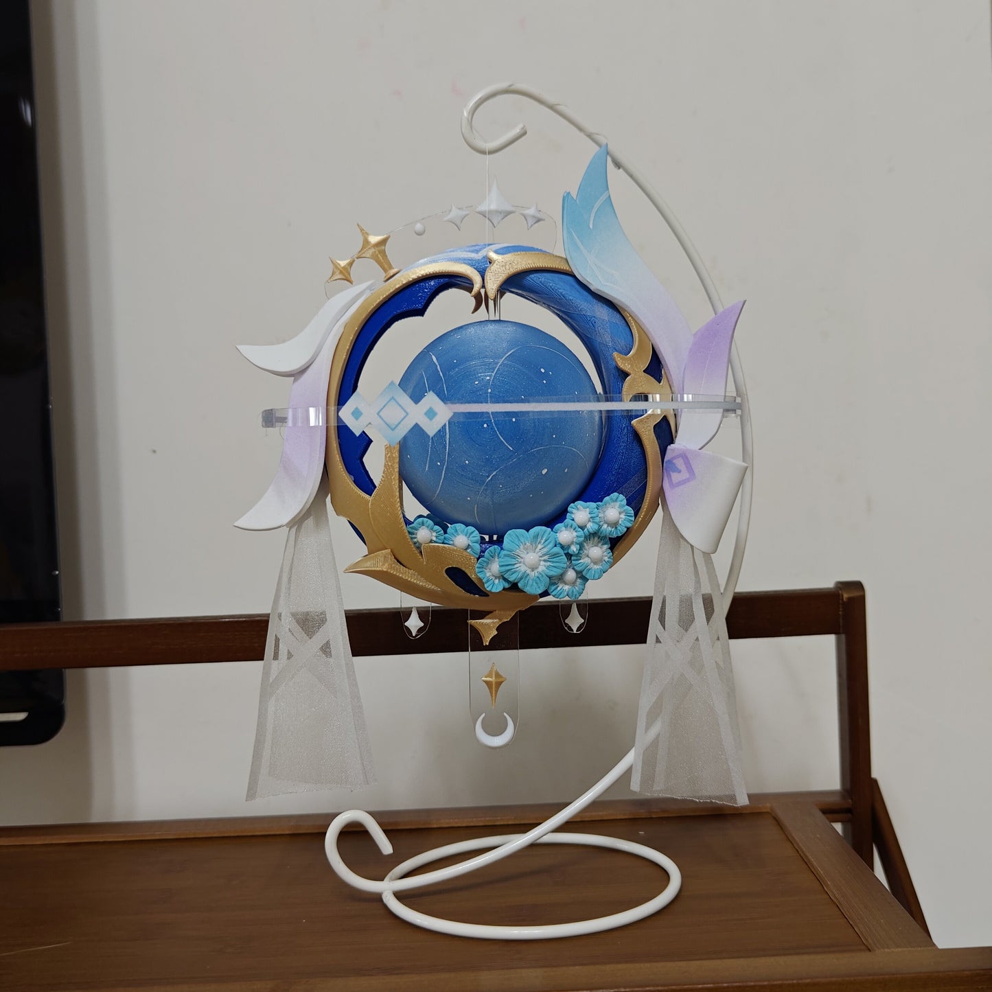 Azuiblc 原神　コロンビー　帳の夜曲　　コスプレ道具　発光可能 法器 PLA＆Petg材質　25*22cm　モチーフ武器