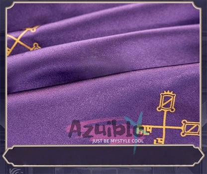 Azuiblc　ツイステッドワンダーランド レオナ/エース/イデア 制服コスプレ　光沢サテン生地+3D樹脂アクセ 暗紋模様入り 柔軟仕様 - Azuiblc