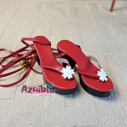 Azuiblc　崩壊スターレイル　花火 サンダル　コスプレ道具　下駄　イベントハロウィン
