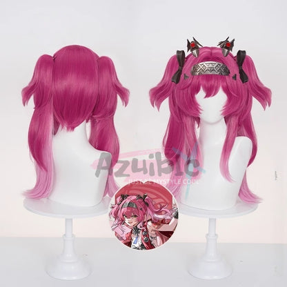 Azuiblc 鳴潮 ルパ ウィッグ 紫ピンクグラデ 前髪42cm+ポニーテール50cm マット仕様 - Azuiblc