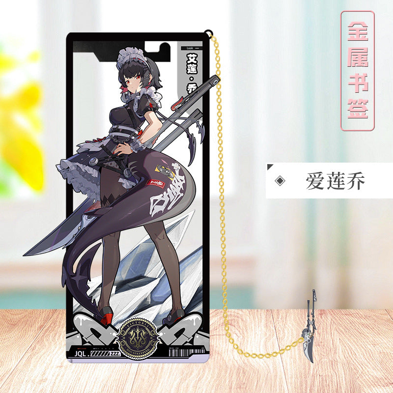 Azuiblc ゼンレスゾーンゼロ 栞　ビビアン　トリガー　0号アンビー　金属製　お礼　邪兎屋　おもちゃ　ゼンゼロ／ZZZ　萌えグッズ - Azuiblc